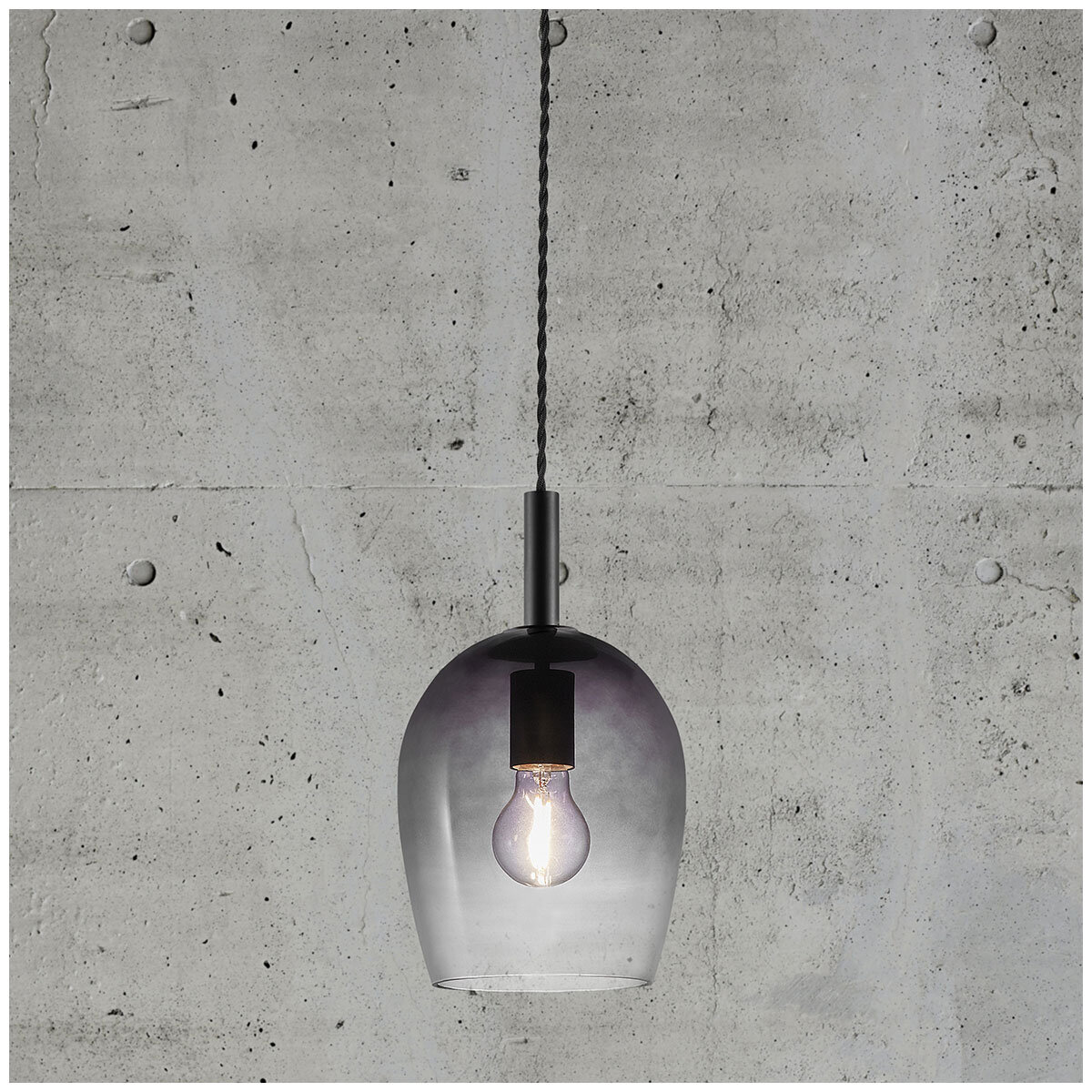 Nordlux Uma 18 Pendant Smoke GlassMetal IP20 E27