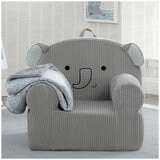 Cozee Kids' Animal Chair with Plush Blanket - Elephant