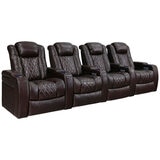 Valencia Home Theatre Tuscany Edition 4 Seater Dark Chocolate