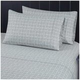 South Point Fashion Poly Flannel Sheet Set 4 Piece King Single Grey