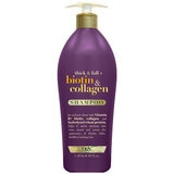 OGX Extra Strength Biotin And Collagen Shampoo + Conditioner 2 x 1L