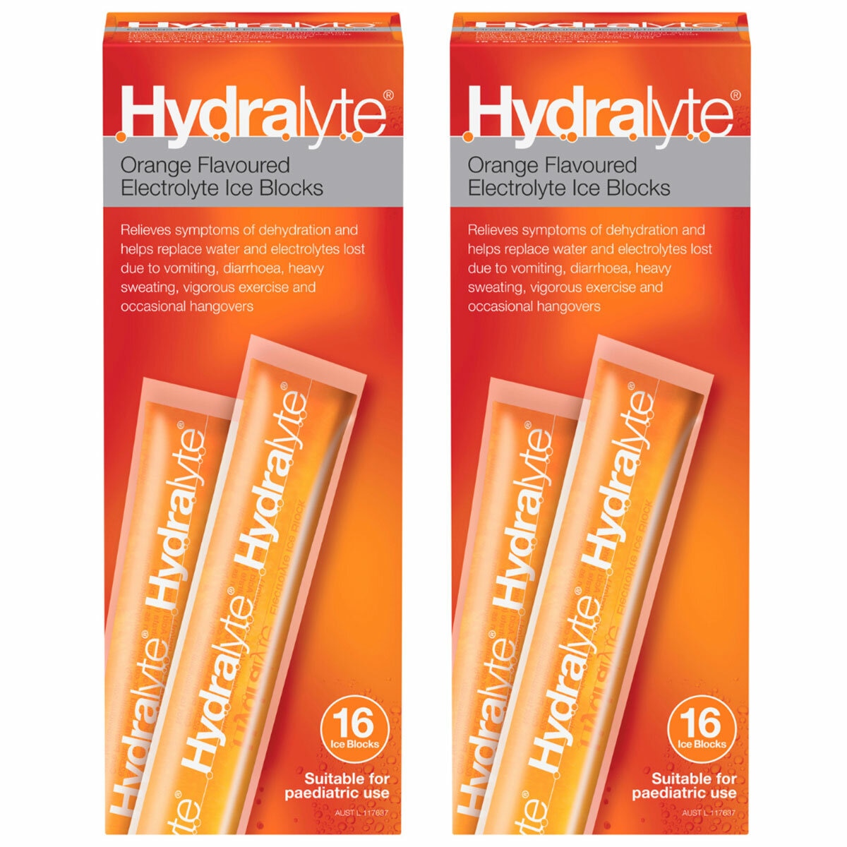 Hydralyte Electrolyte 2 x 16 Ice Blocks