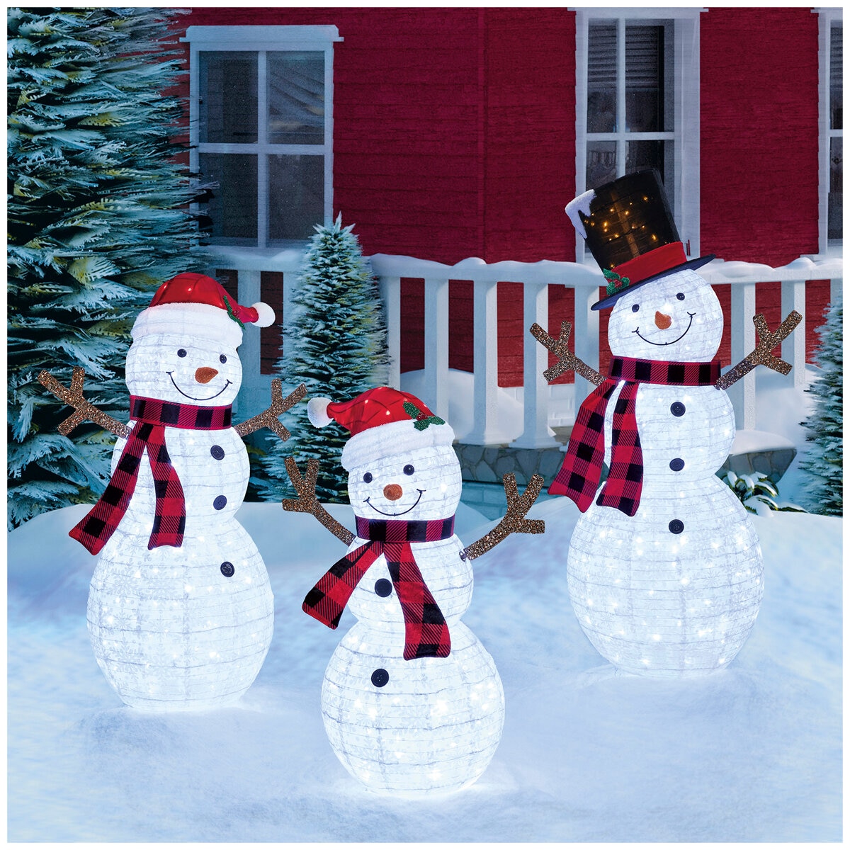 Snowman Family 3 Piece Set
