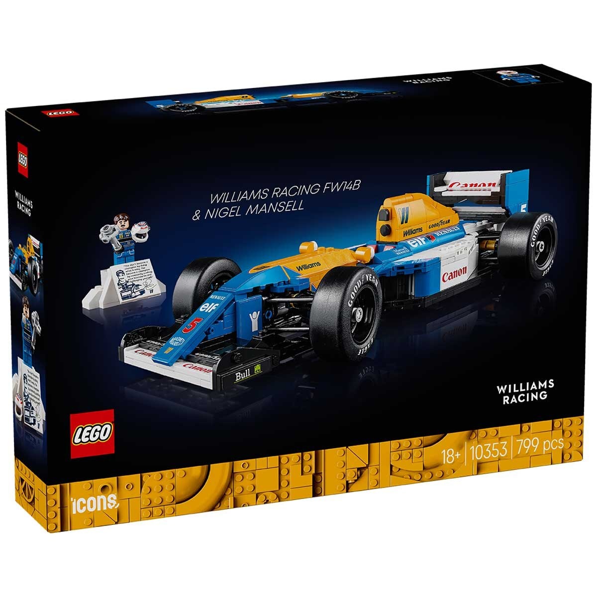 LEGO Icons Williams Racing FW14B & Nigel Mansell 10353