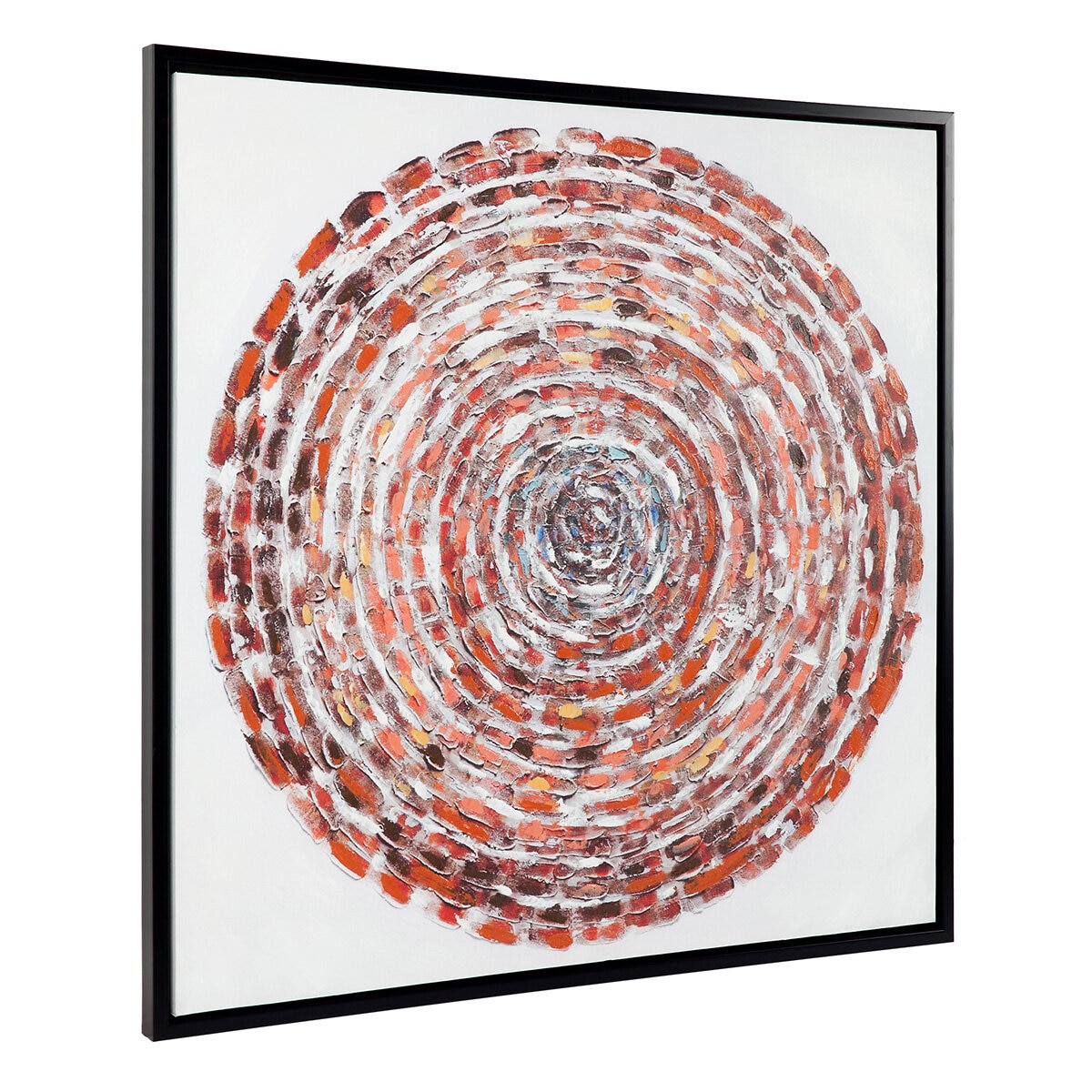 Cafe Lighting and Living Giant Steps Enhanced Canvas Print, Gold White/