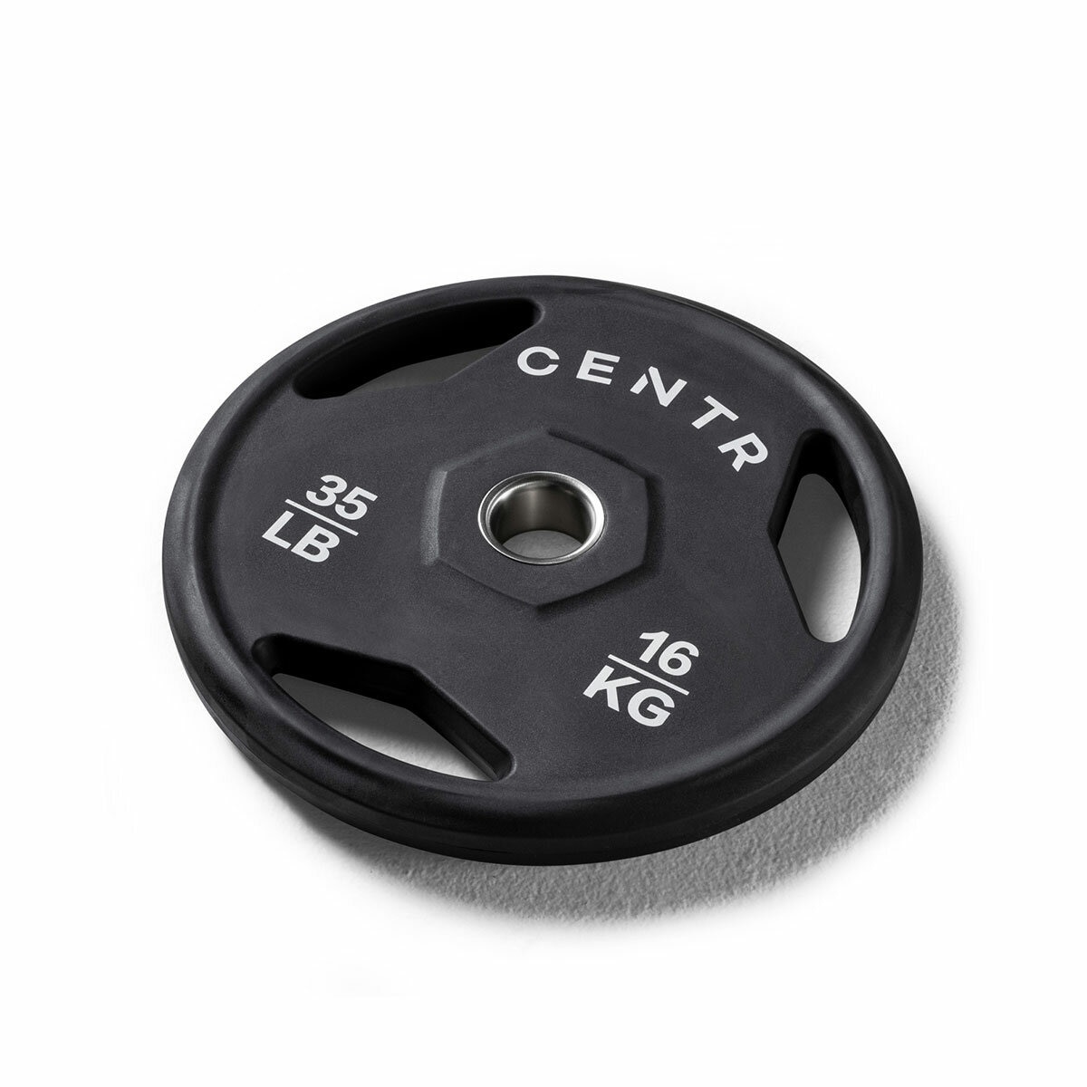 Centr 136kg Rubber Olympic Weight Set With Bar