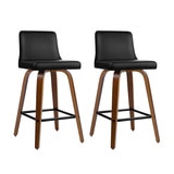 Artiss Black Walnut 2PK Felipe Barstool