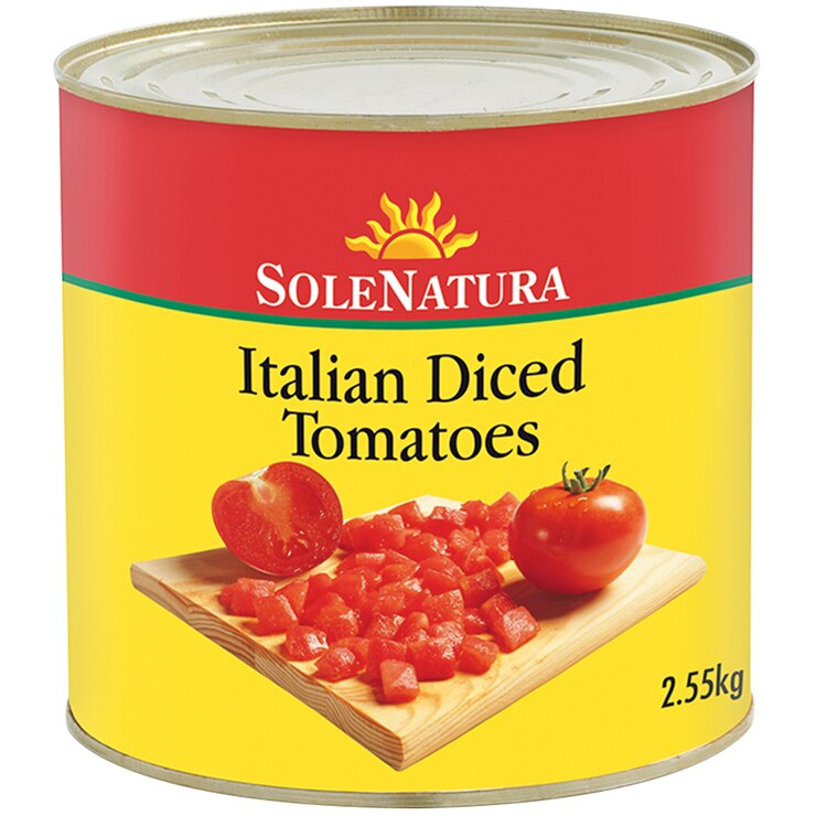 Sole Natura Diced Italian Tomatoes 3 x 2.55kg Costco Australia