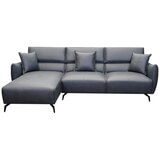 Moran Novato 2.0S RHF + LHF Chaise Modular Sofa, Moran Gushi Grey Fabric