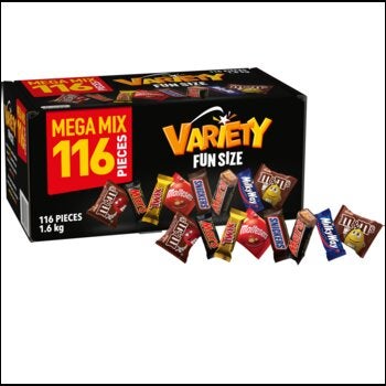 Mars Variety Mix Box 116 Pieces 1.6kg Mars Variety Mix Box 116 Pieces 1.6kg
