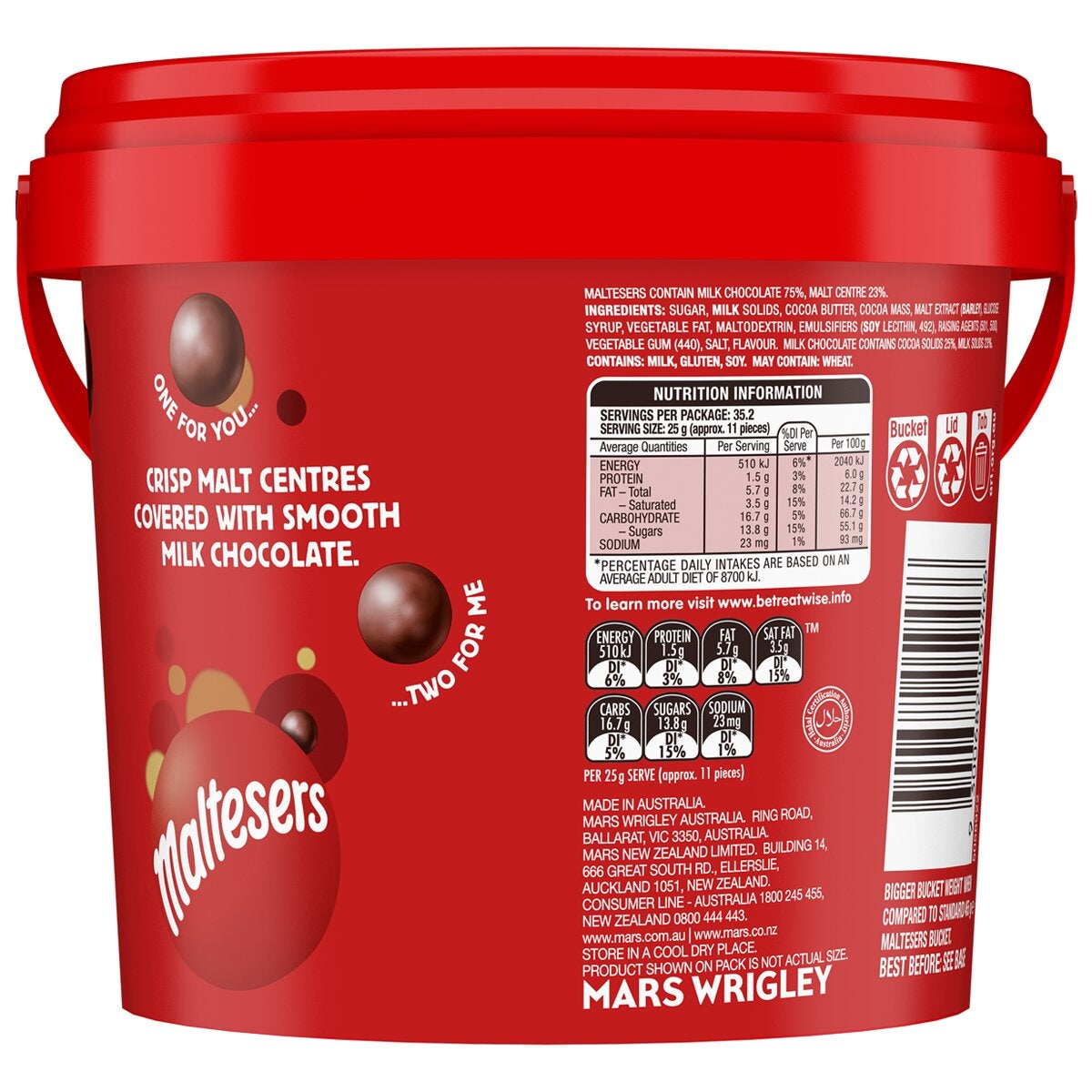 Maltesers XL Party Bucket 880g