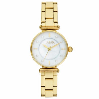 JAG Portland Gold Tone Mother of Pearl Dial Women's Watch J2923A JAG Portland Gold Tone Mother of Pearl Dial Women's Watch J2923A