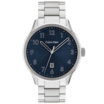 Calvin Klein Minimalistic Pilot Stainless Steel Blue Dial Men's Watch 25200515