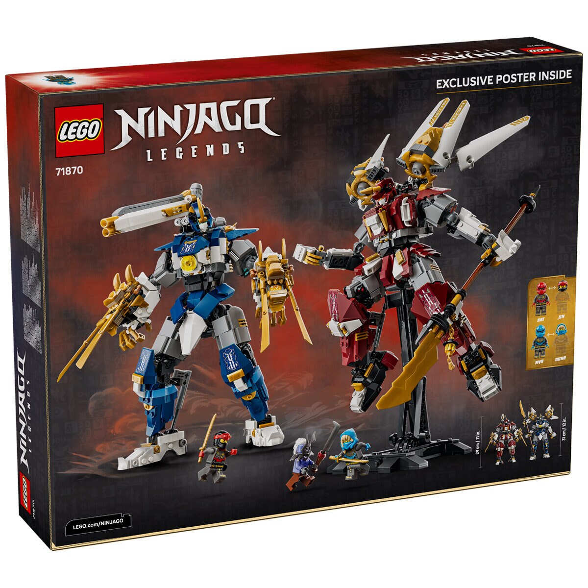 LEGO NINJAGO The Twin Titan Mechs Action Figures 71870 LEGO NINJAGO The Twin Titan Mechs Action Figures 71870