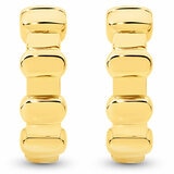 18KT Yellow Gold Textured Hoops Earrings 18KT Yellow Gold Textured Hoops Earrings