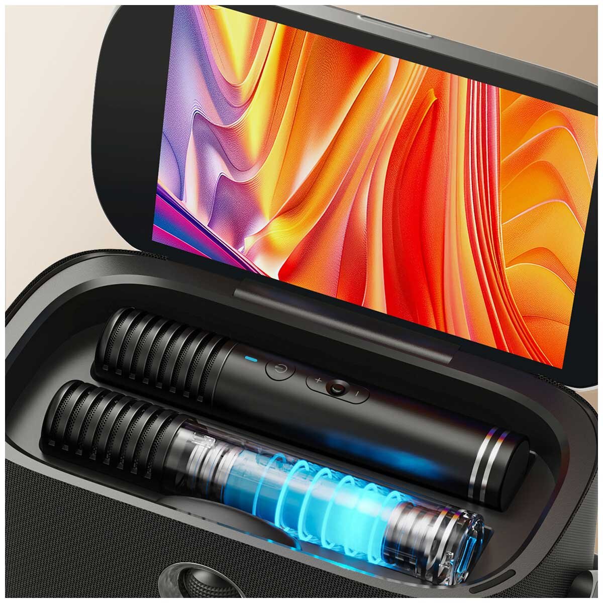 Ikarao Shell S2 Portable 140W Karaoke Speakers with 8 Inch TouchScreen Display IK-Shell-S2
