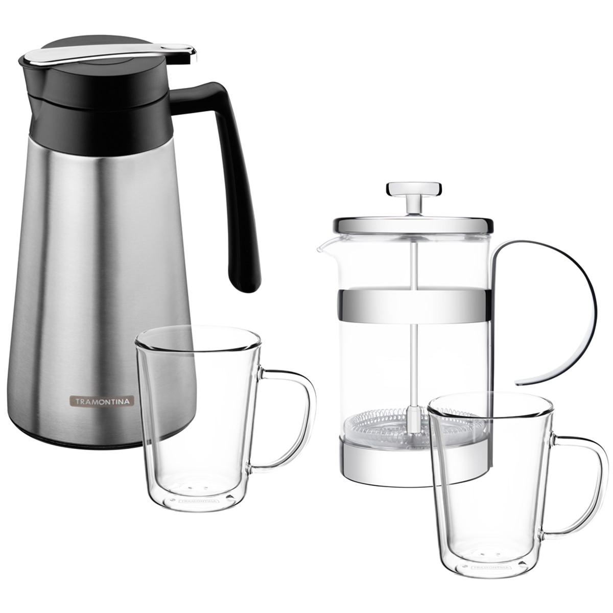 Tramontina 4 piece Coffee Maker Set