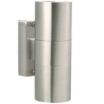 Nordlux Tin Wall Light Up Down Stainless Steel