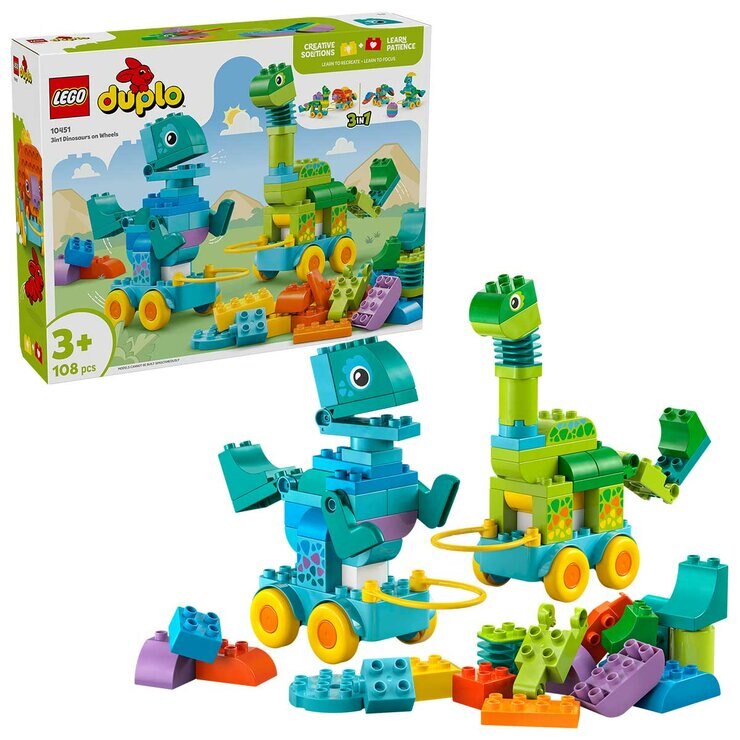 LEGO 3in1 Dinosaurs on Wheels 10451
