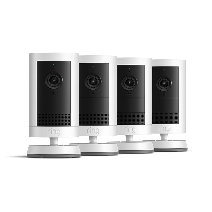 Ring Outdoor Camera Plus 2K Battery White 4 Pack B0FH4HDVSV