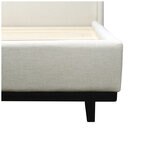 Moran Aristocrat King Bedhead with Encasement and Slatted Base Husk Linen