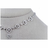 18KT White Gold 2.75ctw Diamond Teardrop Necklace