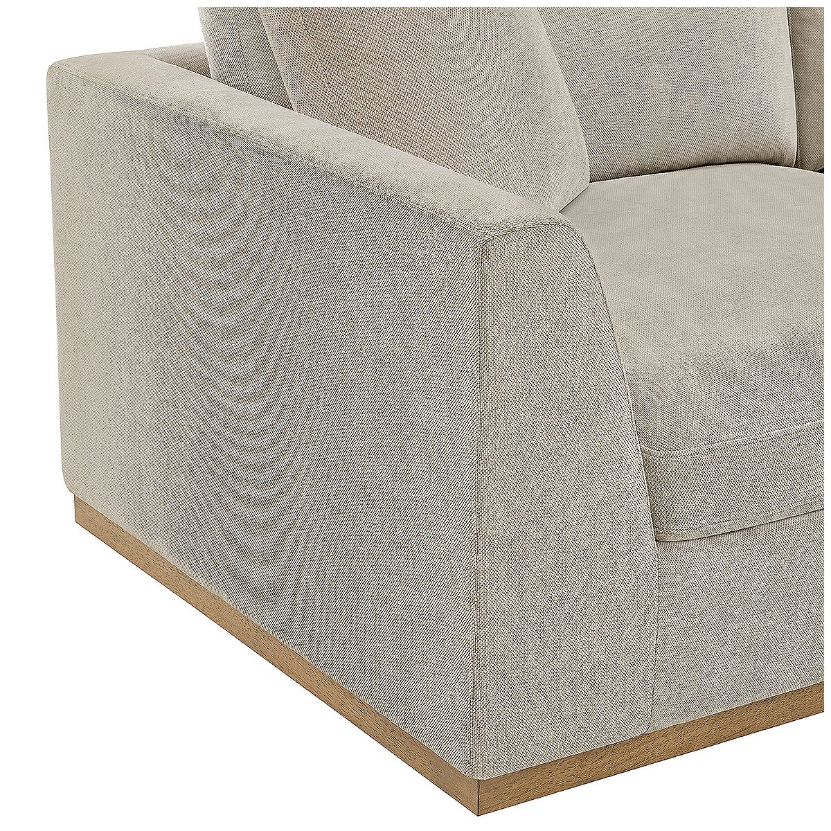 Henredon 4-Piece Fabric Sectional With Ottoman