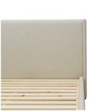 Moran Aristocrat King Bedhead with Encasement and Slatted Base Husk Barley
