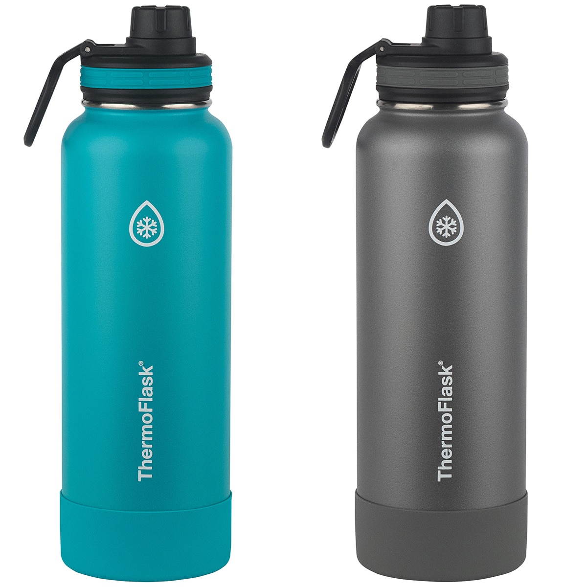 Thermoflask Double Wall Vacuum Insulated Stainless Steel Water Bottle 2-Pack 