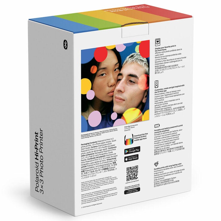 Polaroid Hi-Print 3x3 Photo Printer White 9196 Polaroid Hi-Print 3x3 Photo Printer White 9196