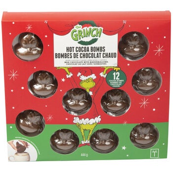 Grinch Hot Figural Cocoa Bomb 12 Piece Set Grinch Hot Figural Cocoa Bomb 12 Piece Set