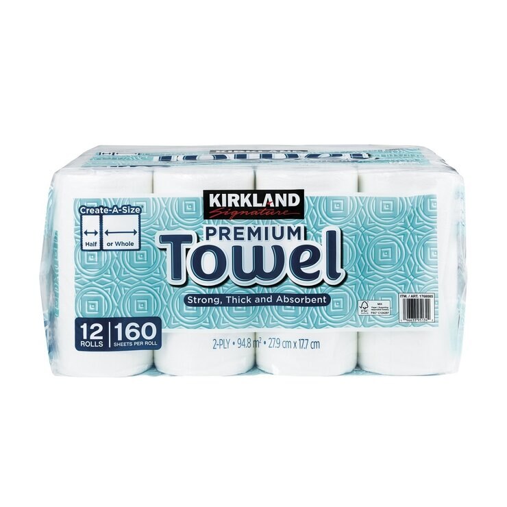 Kirkland Signature Paper Towel Create A Size 12 x 160 Sheets