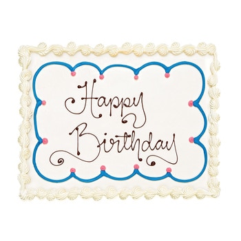 Happy Birthday - Outline Cake