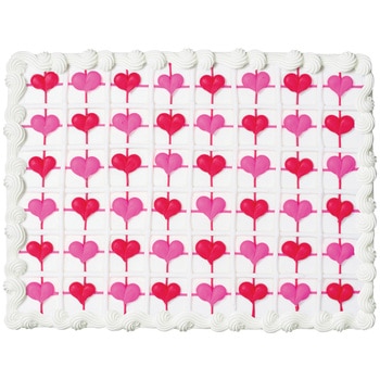 Scored Heart Cake