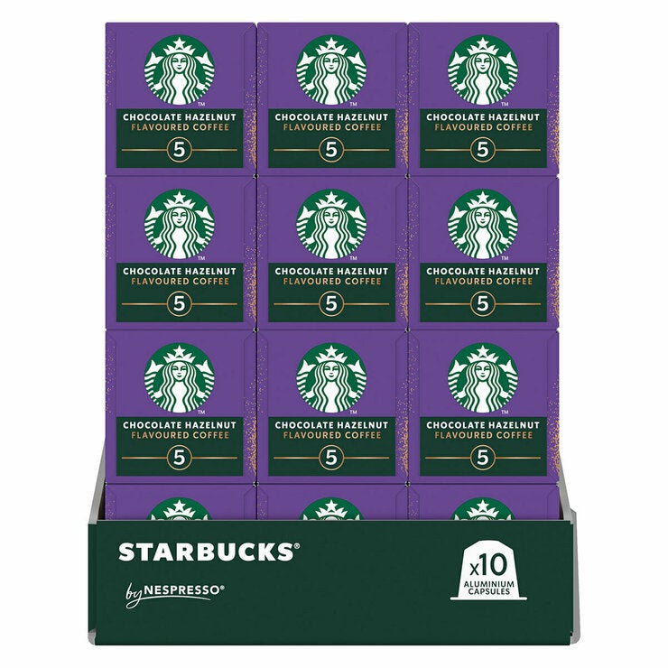 Starbucks by Nespresso Choc Hazelnut Capsules 120 Pack Starbucks by Nespresso Choc Hazelnut Capsules 120 Pack