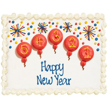 New Years Cake - Balloons