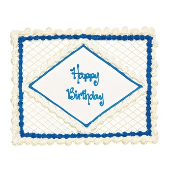 Happy Birthday - Diamond Cake