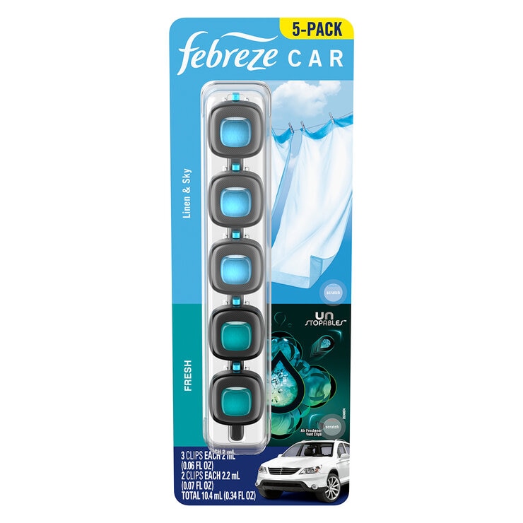 Febreze Mini Car Air Freshener 5 Pack