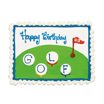 Happy Birthday - Golf Cake