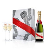 G.H. Mumm Cordon Rouge Brut Champagne 750ml And 2 Flutes Set G.H. Mumm Cordon Rouge Brut Champagne 750ml And 2 Flutes Set