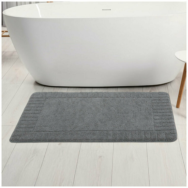 YMF Memory Foam Bath Mat 60 cm x 91 cm Grey