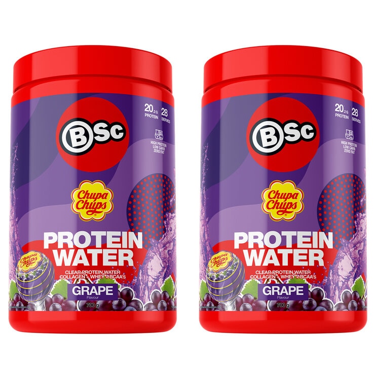 BSc x Chupa Chups Protein Water Grape 2 x 700g