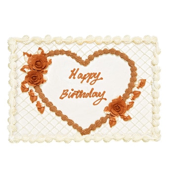 Happy Birthday - Choc Rose Cake