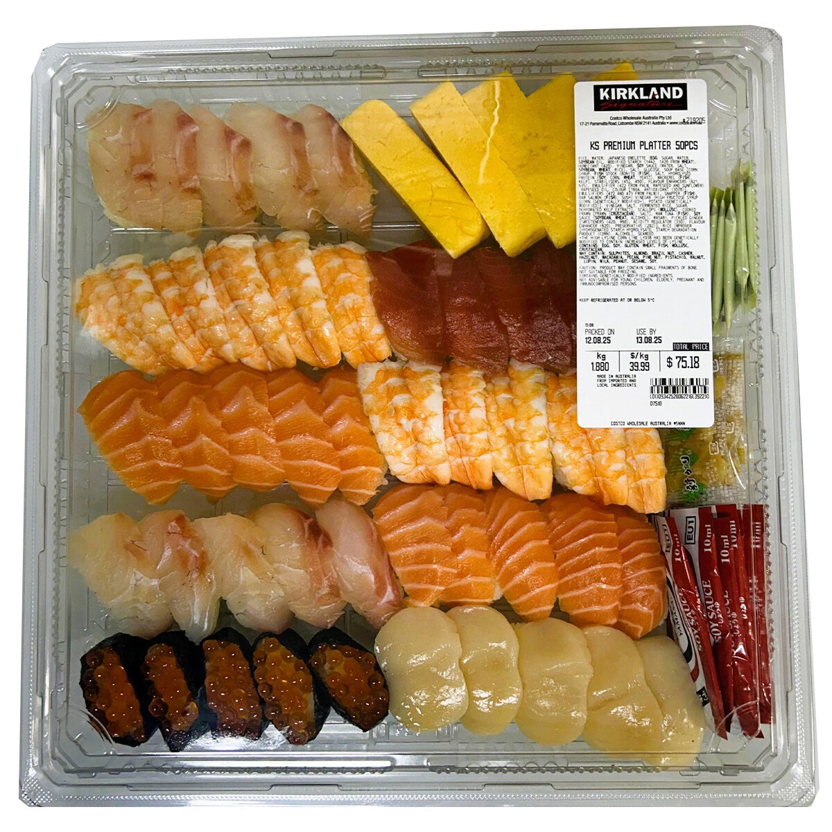 Kirkland Signature Premium Platter 50 Piece (Variable Weight 1.9 - 2 kg)